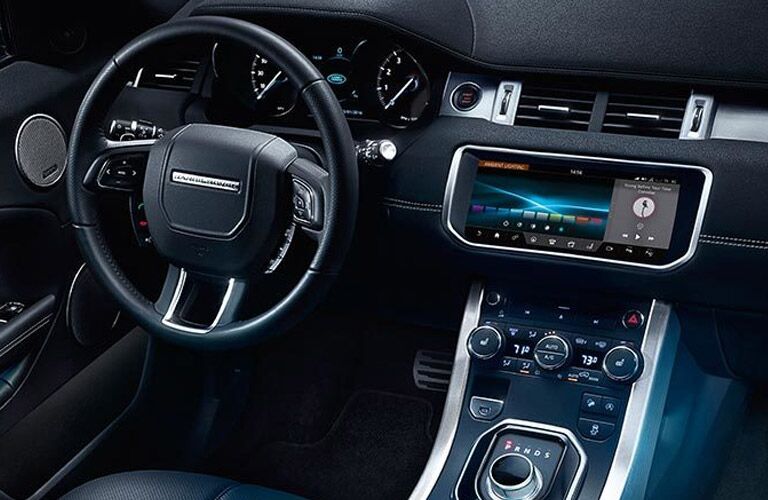 2017 range rover evoque convertible interior incontrol touch pro steering wheel