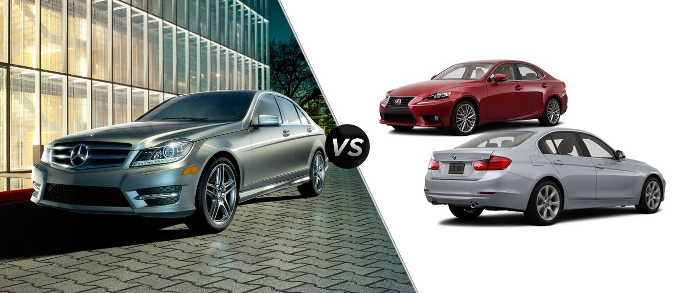 2014 Mercedes-Benz C-Class vs. IS and 3-Series