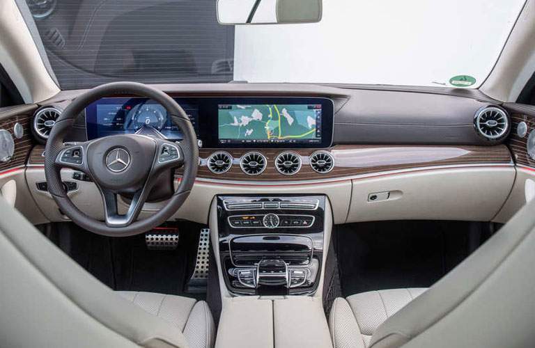 full dashboard view in the 2018 Mercedes-Benz E-Class