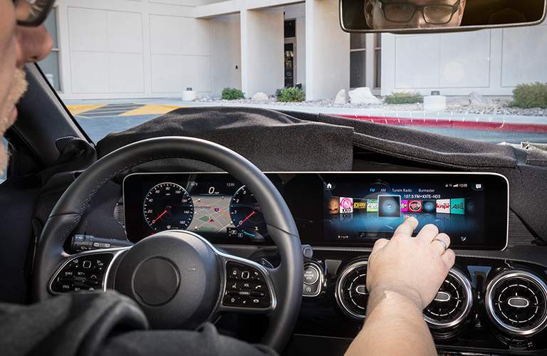 using the Mercedes-Benz User Experience in the 2019 Mercedes-Benz A-Class