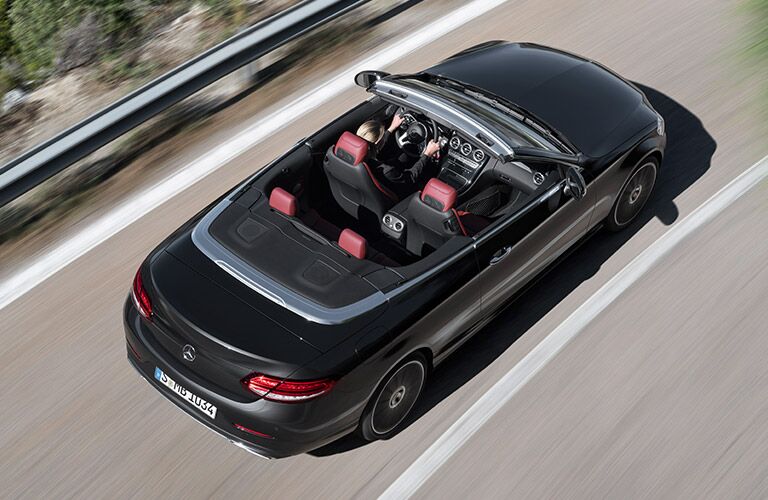 overhead view of the 2019 Mercedes-Benz C-Class Cabriolet