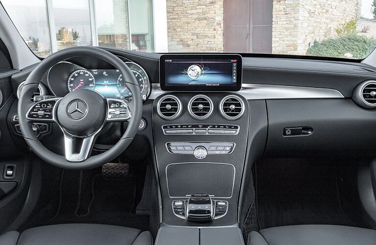 2019 Mercedes-Benz C-Class dashboard and infotainment