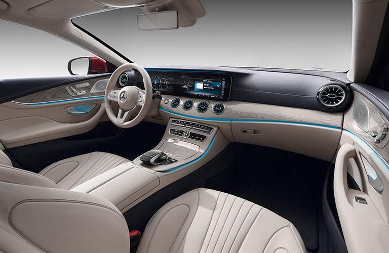 luxurious front seats and dash of the 2019 Mercedes-Benz CLS