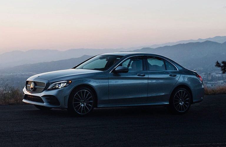 2017 Mercedes-Benz C-Class coupe on the road