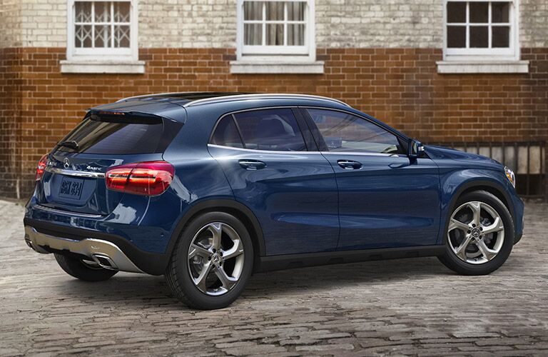 2017 Mercedes-Benz GLA SUV seen from the rear