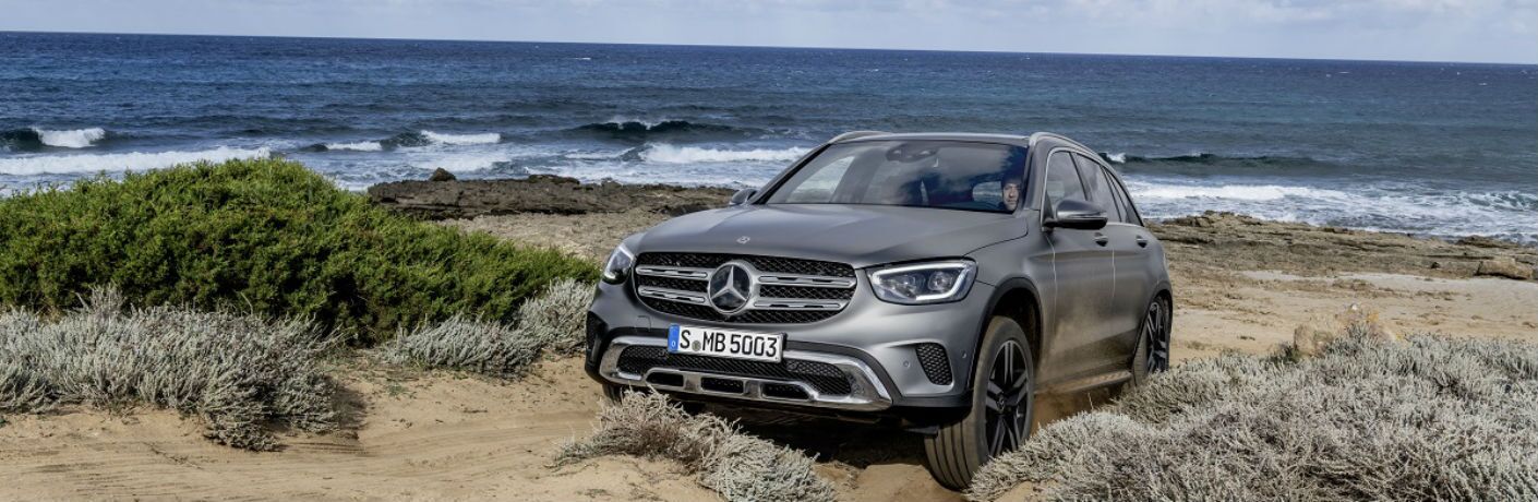2020 Mercedes-Benz GLC crawling over the beach