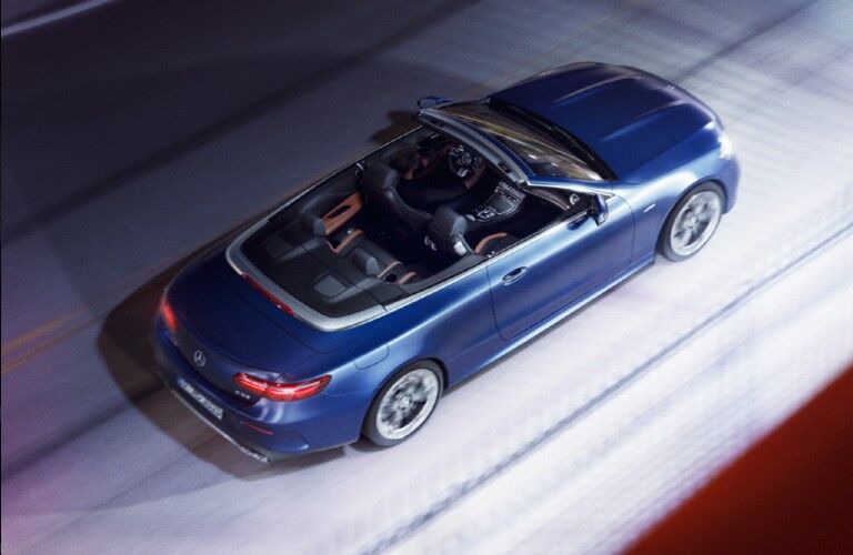 2020 Mercedes-AMG E 53 4MATIC+ Cabriolet on road at night