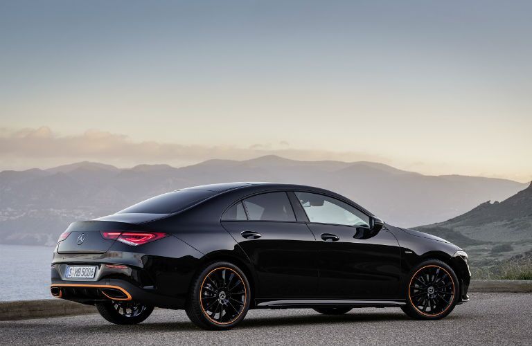 rear three quarter view of 2020 mercedes-benz cla