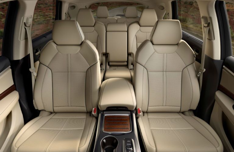 An interior photo showing one of the available seating options in the 2018 Acura MDX.