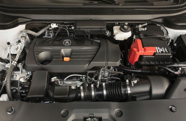 A photo of the new engine used in the 2019 Acura RDX.