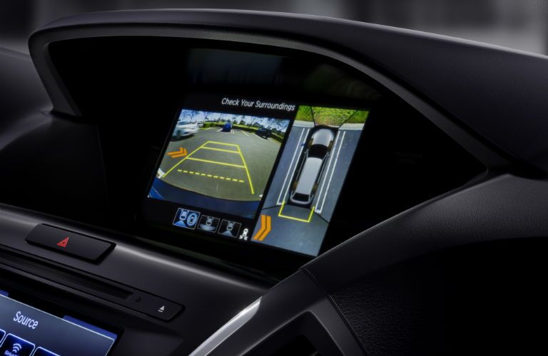 A close up photo of one of the touchscreens available in the 2018 Acura MDX.