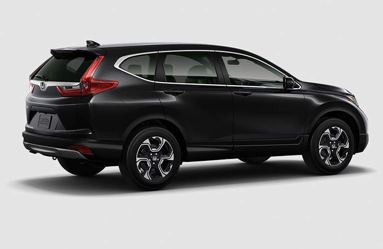 Side view of a black 2017 Honda CR-V