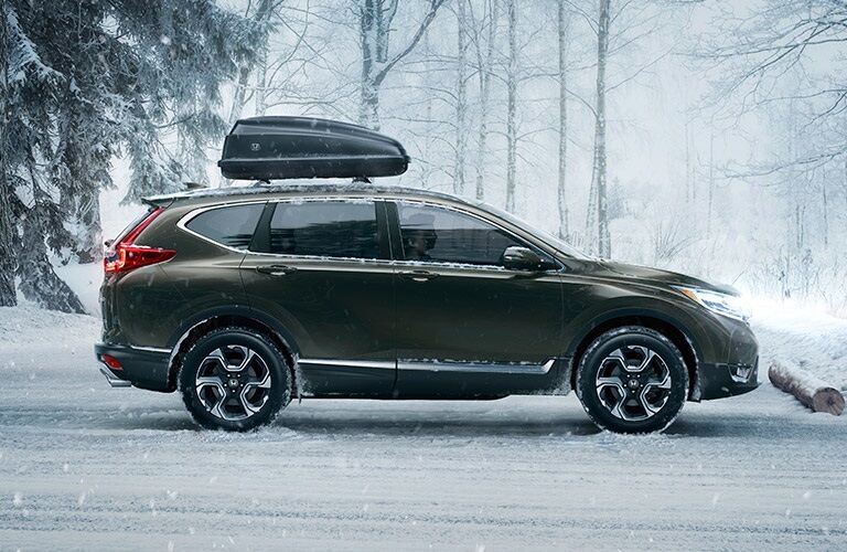 2017 Honda CR-V parked in snow