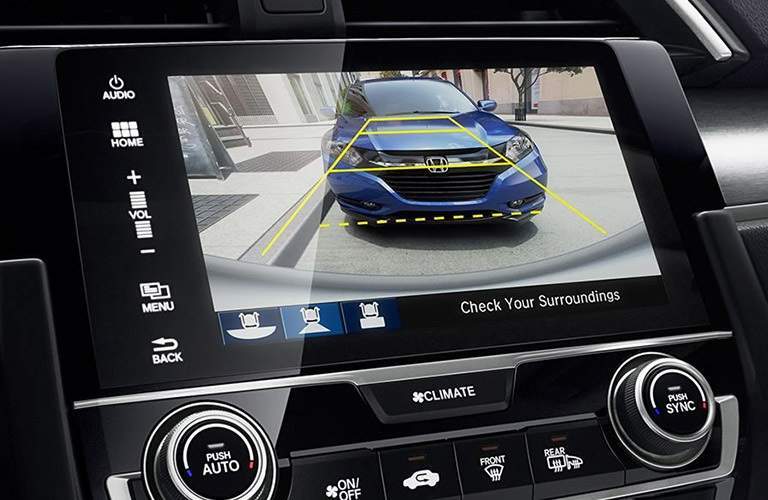 Rear view camera in the 2017 Honda Civic