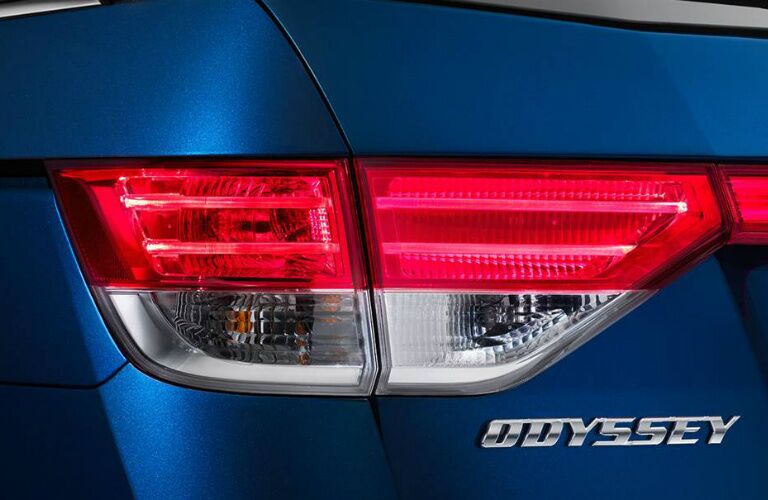 taillights of 2017 Honda Odyssey