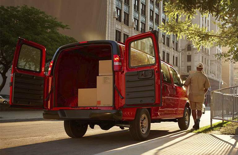 2017 Chevy Express Cargo Van cargo space