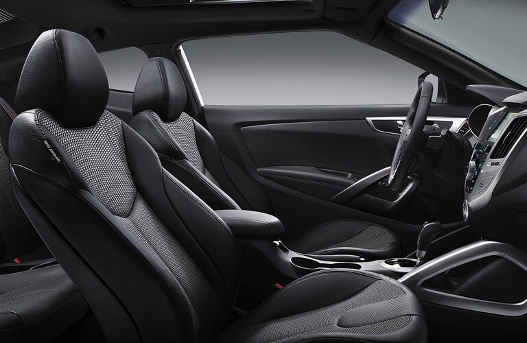 interior front two seats of 2016 Hyundai Veloster
