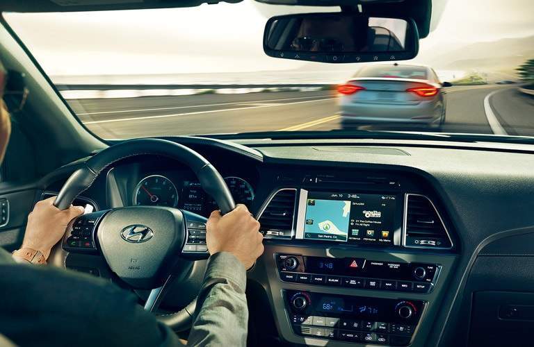 man driving the 2017 Hyundai Sonata
