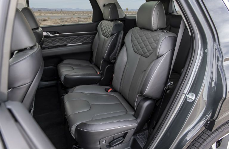 Second row of seats inside 2020 Hyundai Palisade