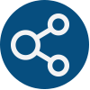 Navy Blue Connect Icon