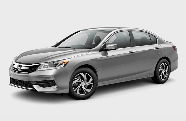 grey 2017 Honda Accord LX seen from the side