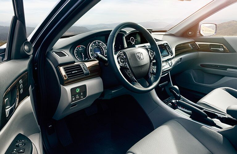 interior dashboard view of the 2017 Honda Accord