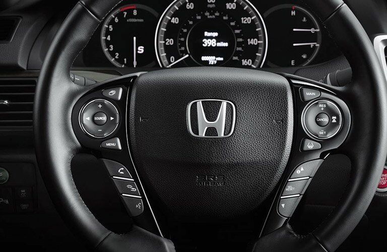 steering wheel of the 2017 Honda Accord Sport sedan