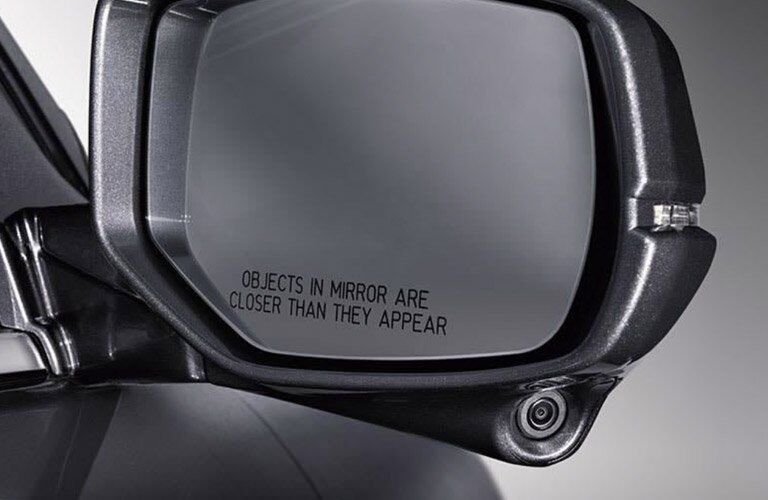 side mirror on the 2017 Honda Accord Touring Sedan with blind spot technology