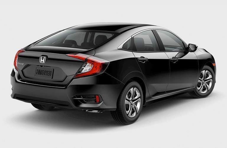 side and rear view of the 2017 Honda Civic Sedan LX