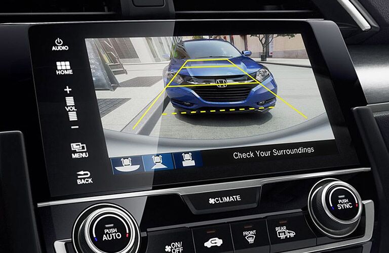 rearview camera on the 2017 Honda Civic LX