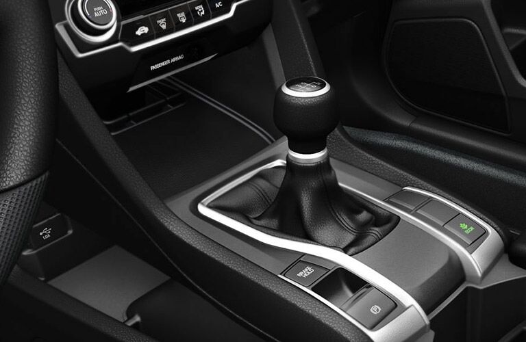 gear shifter in the 2017 Honda Civic LX