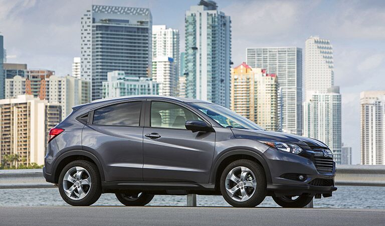 2017 Honda HR-V SUV in front of a city