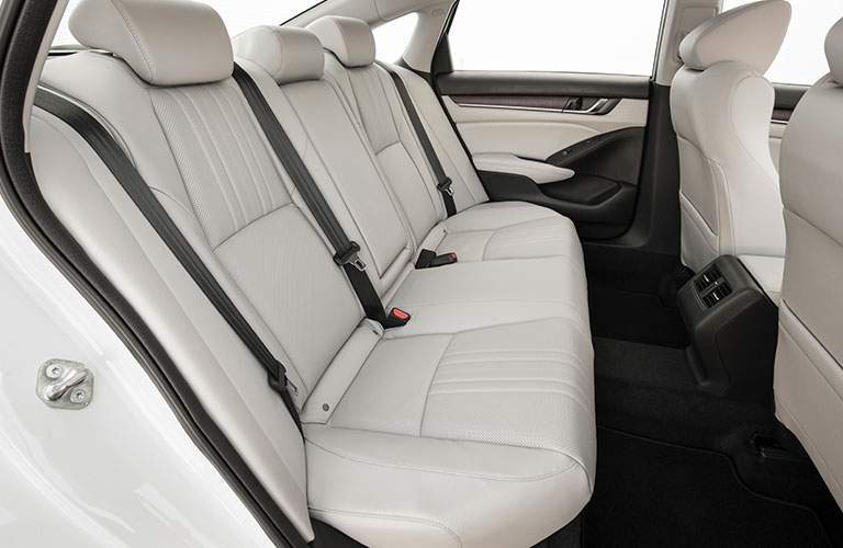 luxurious rear seating of the 2018 Honda Accord