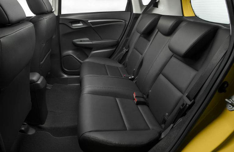 rear black seating in the 2018 Honda Fit