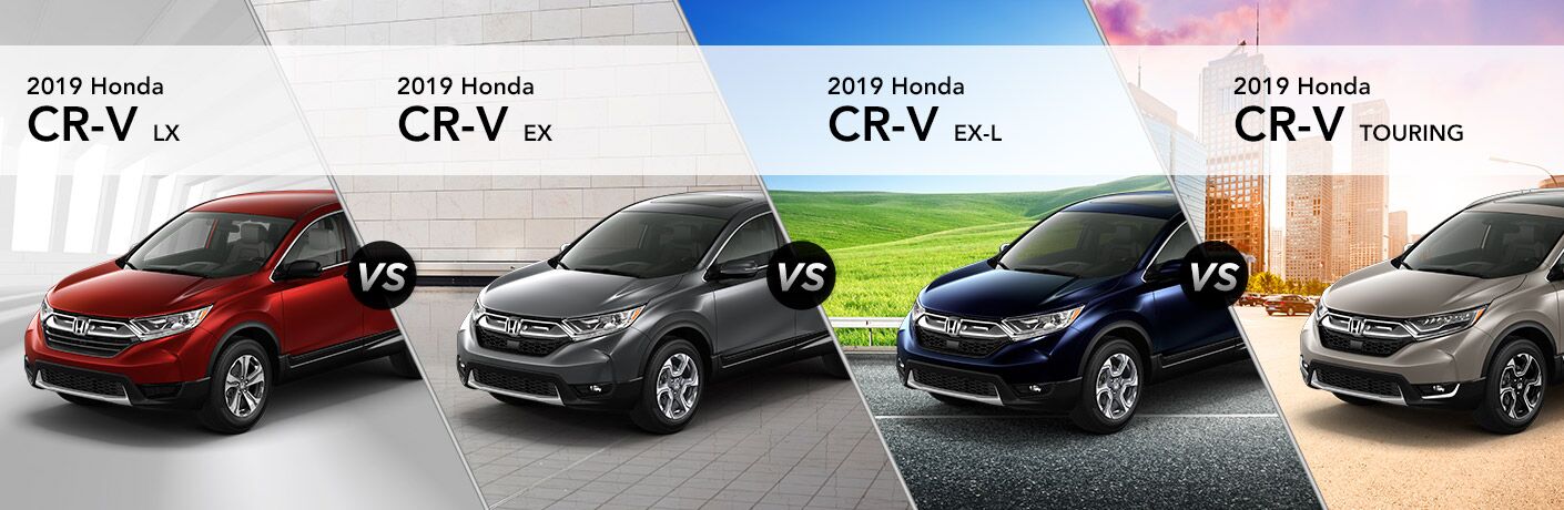 2019 Honda CR-V exterior front fascia and driver side trim comparison