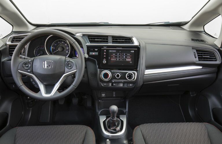 2019 Honda Fit steering wheel and dashboard