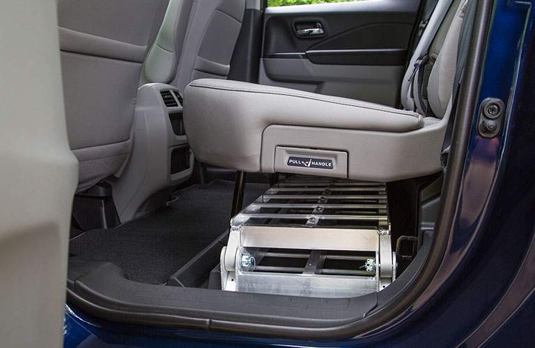 under-seat storage in the rear of the 2018 Honda Ridgeline