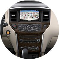 2017 Nissan Pathfinder navigation screen