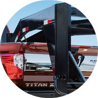 2017 Nissan Titan XD towing connection closeup