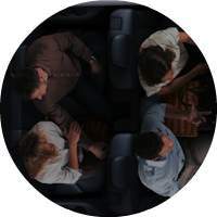 people sitting inside 2018 Nissan Armada top view