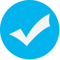 blue check mark icon