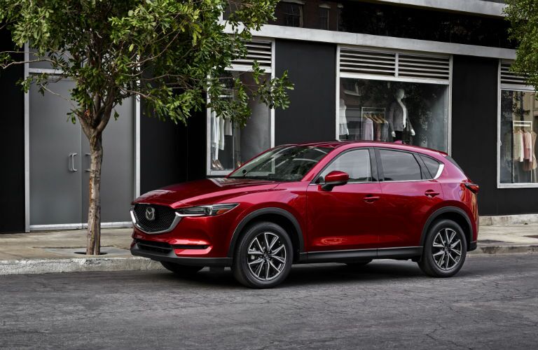 A left profile photo of the 2019 Mazda CX-5.