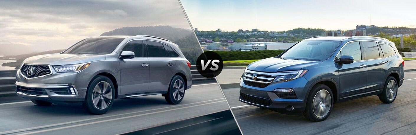 2018 Acura Mdx Vs Honda Pilot