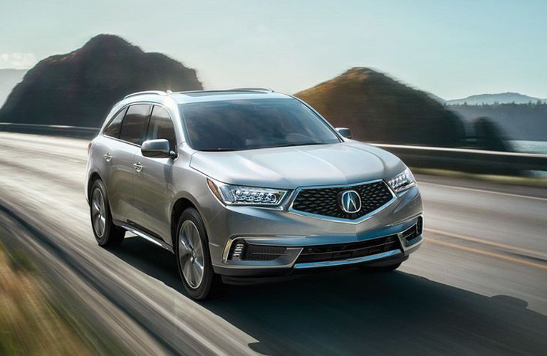 Silver Acura MDX