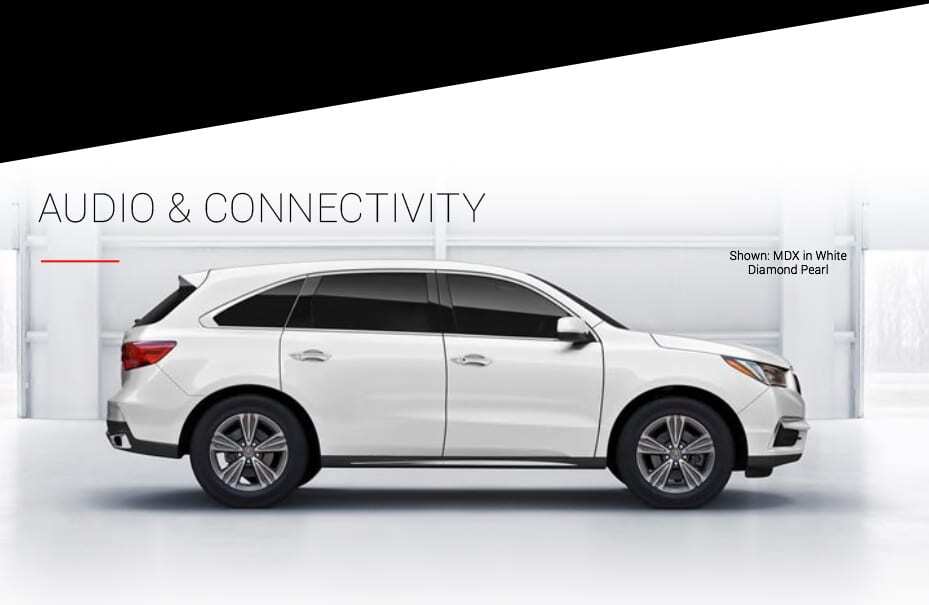 Audio & Connectivity Shown: MDX in White Diamond Pearl