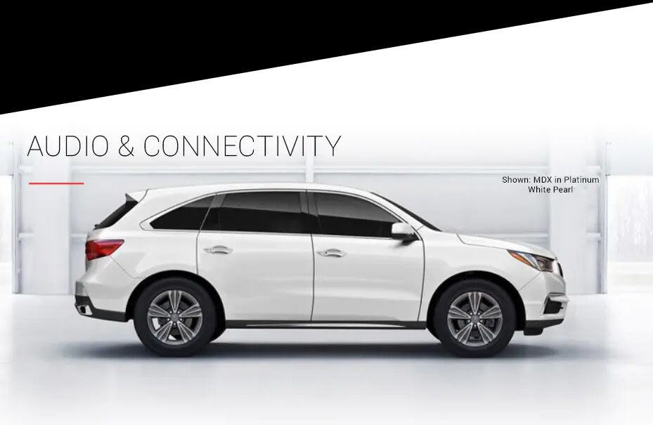 Audio & Connectivity Shown: MDX in White Diamond Pearl