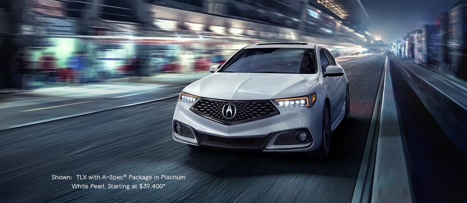 TLX with A-Spec Packages Platinum white Pearl