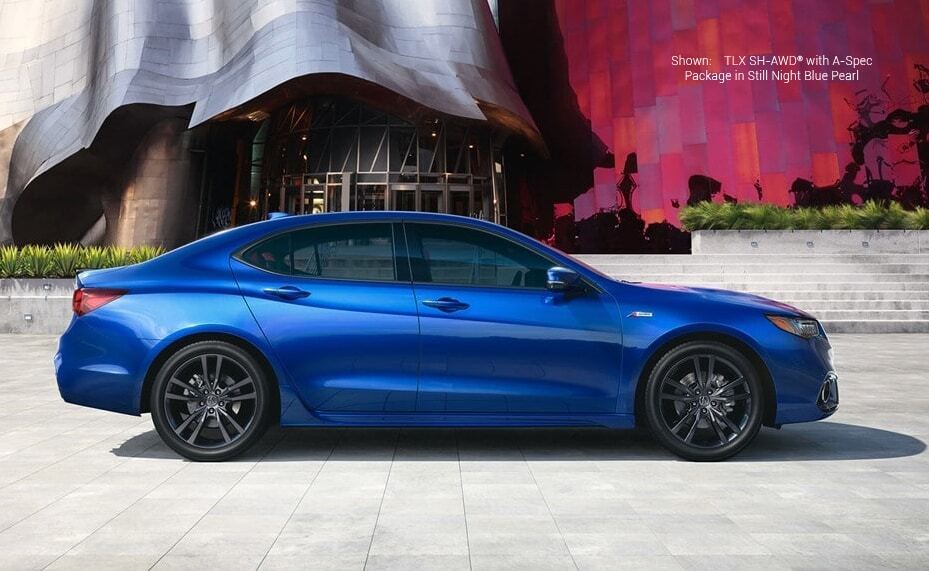 TLX with A-Spec Packages in Still Night Blue Pearl