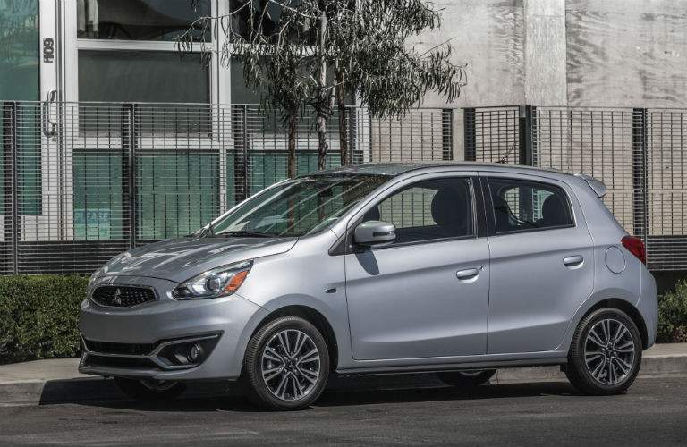 More refined interior elements are added to the 2018 Mirage SE trim grade