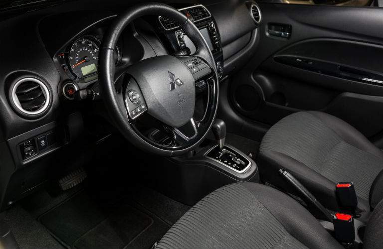 A photo of the driver's cockpit inside of the 2018 Mirage G4.